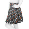 Gray Dots Skater Skirt - Side