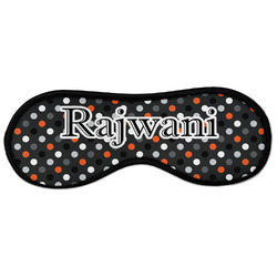 Gray Dots Sleeping Eye Masks - Large (Personalized)