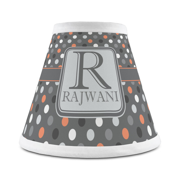 Custom Gray Dots Chandelier Lamp Shade (Personalized)