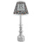 Gray Dots Small Chandelier Lamp - LIFESTYLE (on candle stick)