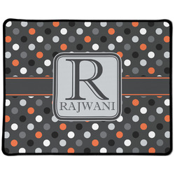 Gray Dots Large Gaming Mouse Pad - 12.5" x 10" (Personalized)