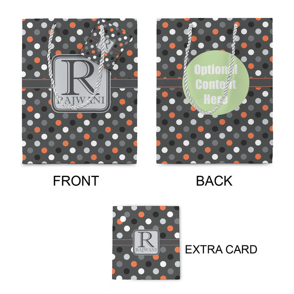 Gray Dots Small Gift Bag - Approval