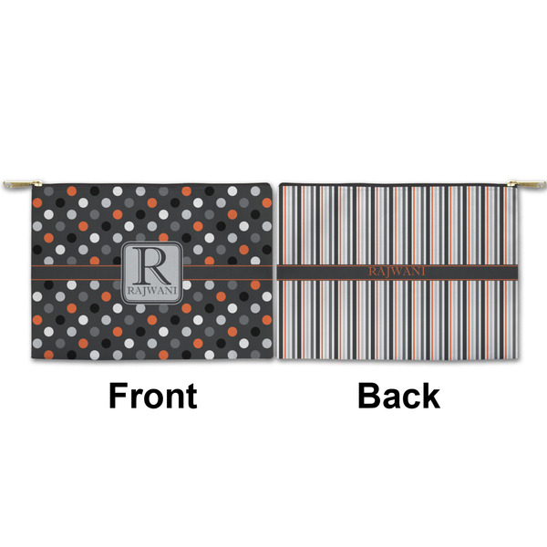 Gray Dots Small Zipper Pouch Approval (Front and Back)