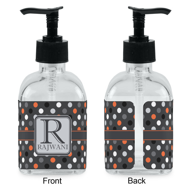 Gray Dots Glass Soap/Lotion Dispenser - Approval