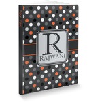 Gray Dots Softbound Notebook (Personalized)