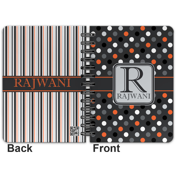 Gray Dots Spiral Journal 5 x 7 - Apvl