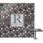 Gray Dots Square Table Top - 30" (Personalized)