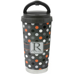 Gray Dots Stainless Steel Coffee Tumbler (Personalized)