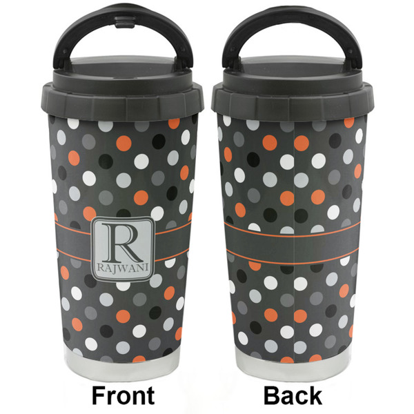 Gray Dots Stainless Steel Travel Cup - Apvl
