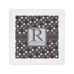 Gray Dots Cocktail Napkins (Personalized)