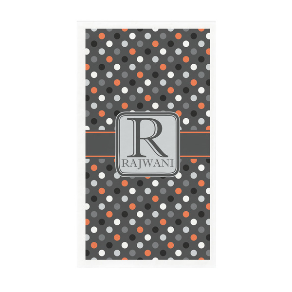 Custom Gray Dots Guest Paper Towels - Full Color - Standard (Personalized)