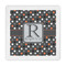 Gray Dots Standard Decorative Napkins (Personalized)