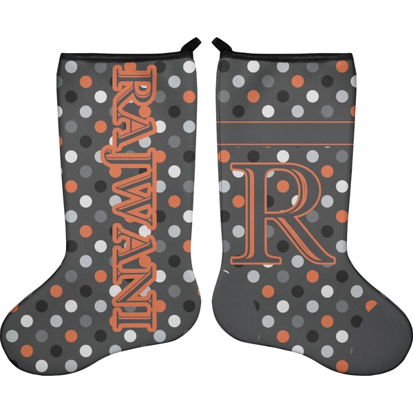 Gray Dots Stocking - Double-Sided - Approval