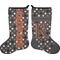 Gray Dots Holiday Stocking - Double-Sided - Neoprene (Personalized)