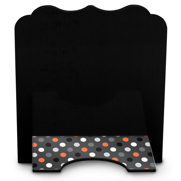 Gray Dots Stylized Tablet Stand - Back