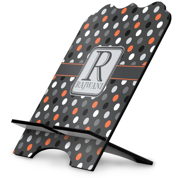 Custom Gray Dots Stylized Tablet Stand (Personalized)