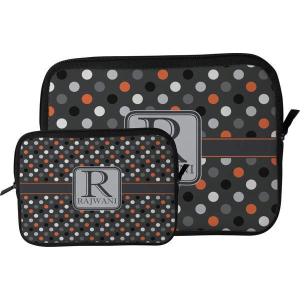 Gray Dots Tablet Sleeve (Size Comparison)