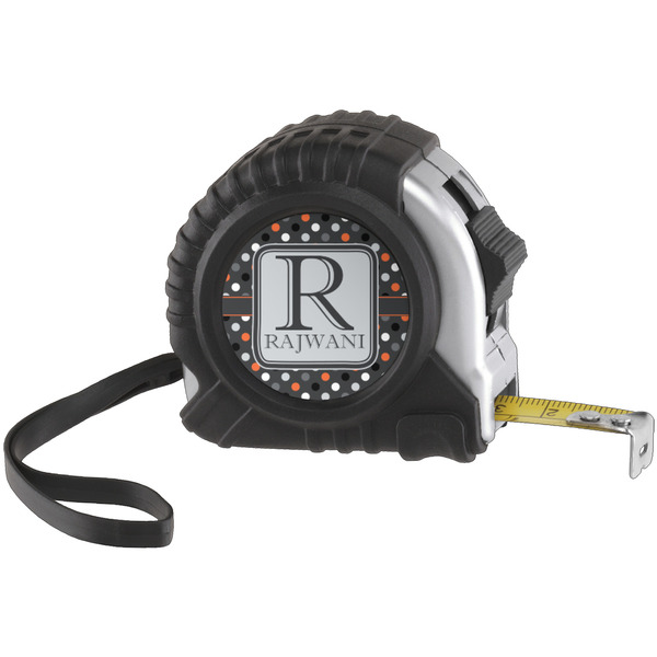 Custom Gray Dots Tape Measure (25 ft) (Personalized)