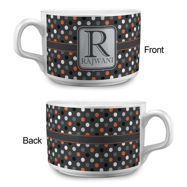 Gray Dots Tea Cup - Single Apvl