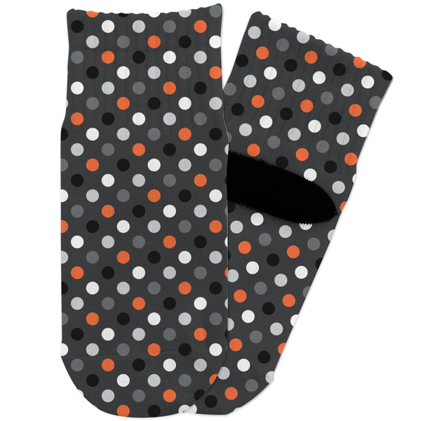 Custom Gray Dots Toddler Ankle Socks
