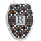 Gray Dots Toilet Seat Decal - Elongated (Personalized)