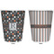 Gray Dots Trash Can White - Front and Back - Apvl
