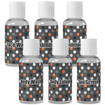 Gray Dots Travel Bottles (Personalized)