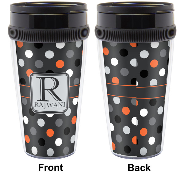 Gray Dots Travel Mug Approval (Personalized)