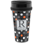 Gray Dots Acrylic Travel Mug without Handle (Personalized)