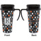 Gray Dots Travel Mug with Black Handle - Approval