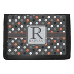 Gray Dots Trifold Wallet (Personalized)