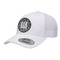 Gray Dots Trucker Hat - White (Personalized)