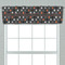 Gray Dots Valance - Closeup on window
