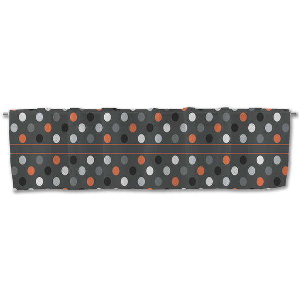 Gray Dots Valance - Front