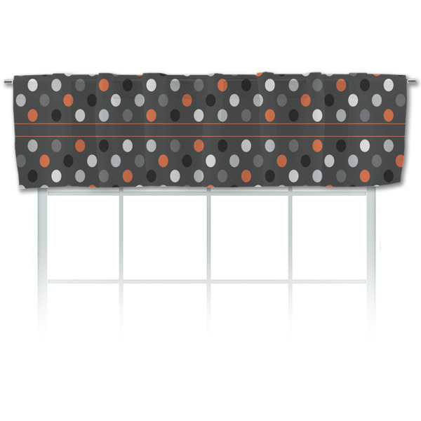 Custom Gray Dots Valance