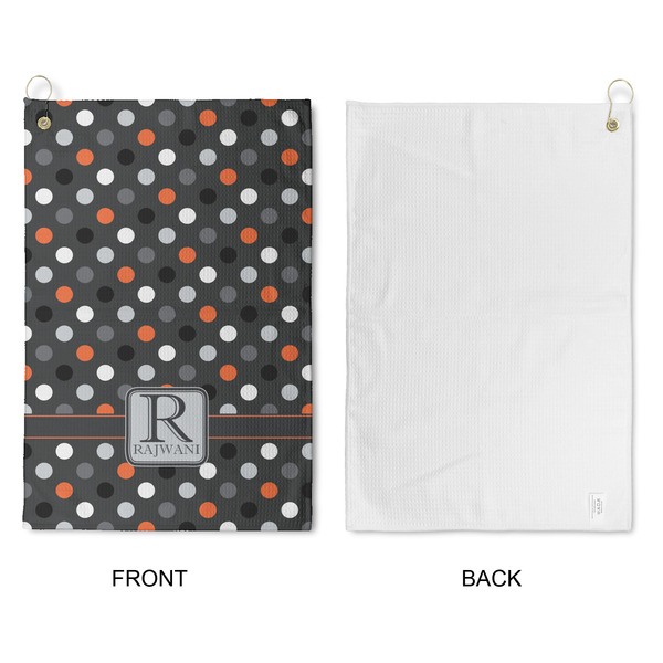 Gray Dots Waffle Weave Golf Towel - Approval