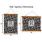 Gray Dots Wall Hanging Tapestries - Parent/Sizing