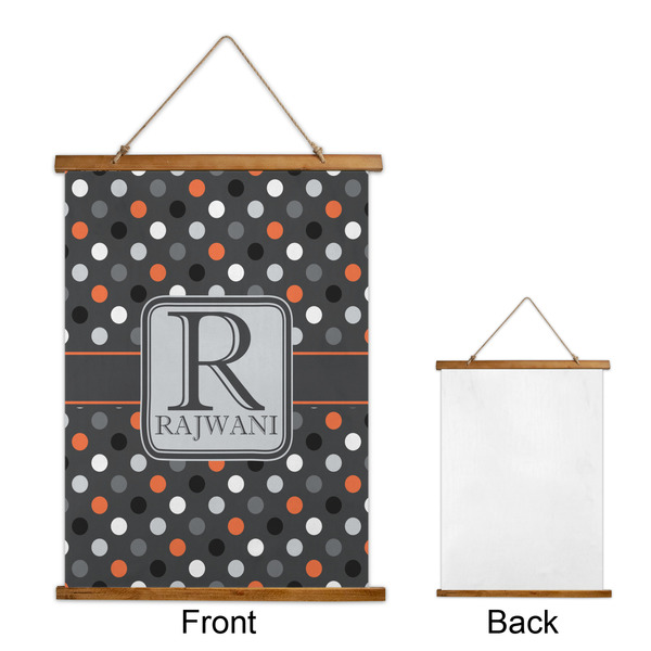 Gray Dots Wall Hanging Tapestry - Portrait - APPROVAL