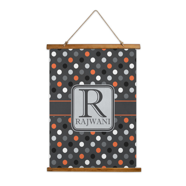 Custom Gray Dots Wall Hanging Tapestry (Personalized)