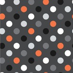 Gray Dots Wallpaper & Surface Covering (Water Activated 24"x 24" Sample)