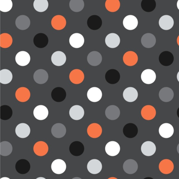 Custom Gray Dots Wallpaper & Surface Covering (Peel & Stick 24"x 24" Sample)