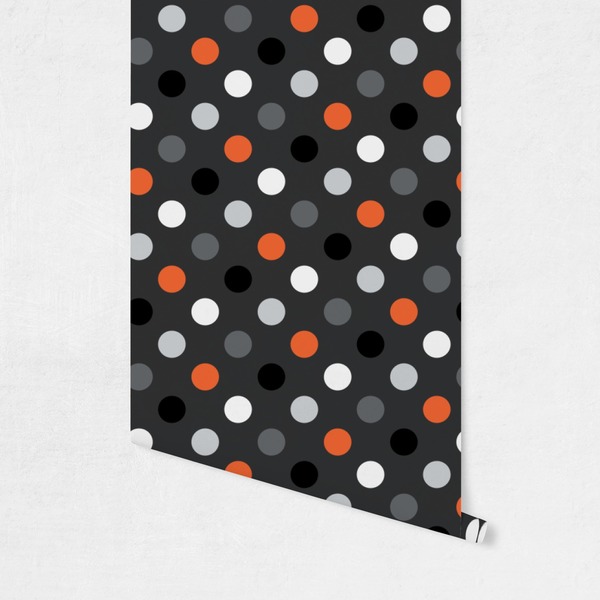 Gray Dots Wallpaper on Wall