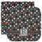 Gray Dots Facecloth / Wash Cloth (Personalized)