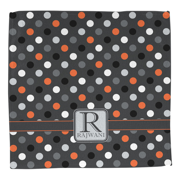 Gray Dots Washcloth - Front - No Soap