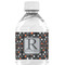 Gray Dots Water Bottle Label - Single Front