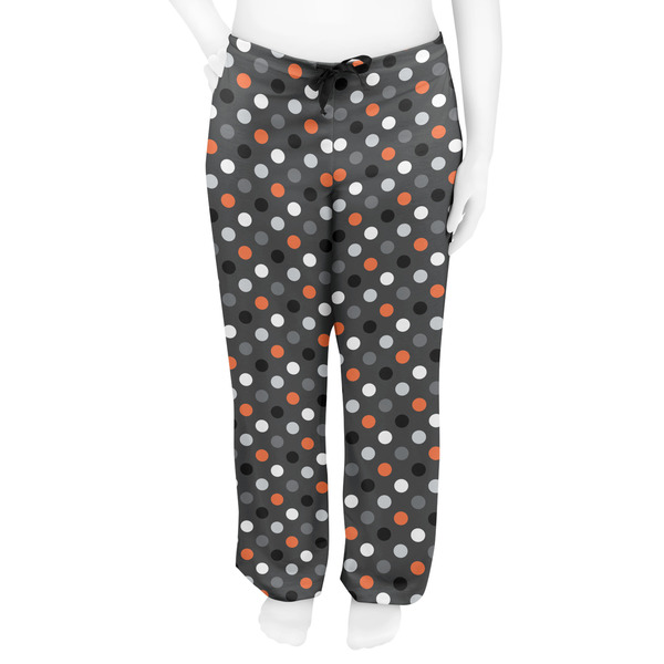 Gray Dots Women's Pj on model - Front