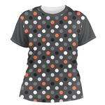 Gray Dots Women's Crew T-Shirt - Small