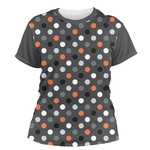 Gray Dots Women's Crew T-Shirt - Large
