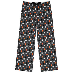 Gray Dots Womens Pajama Pants - XL