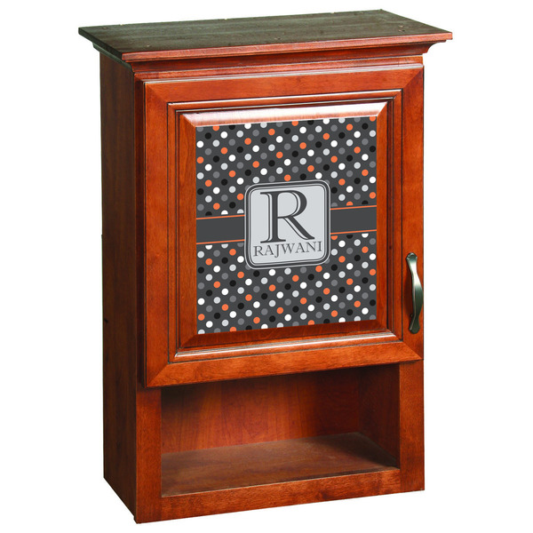 Gray Dots Wooden Cabinet Decal (Medium)